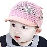 YY-Natuhi ベビー 帽子 女の子 男の子 日よけ帽子 キャップ つば付き uv カット コットン 赤ちゃん 新生児 夏 50cm 吸湿速乾 子供 お出かけ 紫外線対策 メッシュ 通気性 かわい
