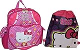 Hello Kitty embroidered 12" School Backpack W/ Bonus Sling Bag [並行輸入品]