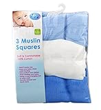 First Steps Muslin Squares for Baby Soft & Comfortable 100% Cotton 60x60cm by First Steps