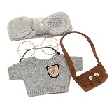 25〜30cmのぬいぐるみ用ぬいぐるみ服＆アクセサリー, グレーB