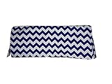 Baby Doll Chevron Crib Skirt/ Dust Ruffle, Navy