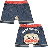 2017年 夏物 アンパンマン ニットデニム 男児 ３分丈 水遊び着 Anpanman ネイビー◇80cm