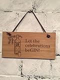Let the Celebrations Begin Gin alcohol Sign。GREATギフト。