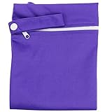 XFentech 幼児防水ジッパー再利用可能な布のおむつバッグ (パープル)