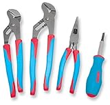 Channellock CBS-2 Code Blue 3 Piece 9-1/2-Inch 10-Inch Tongue and Groove and 8-1/2-Inch Needle Nose 