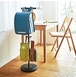 ランドセルラック ポールハンガー 幅30 高さ100 キッズハンガーラック 子供用ハンガー キッズ 子供 スリム 収納 ブラック