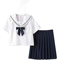 Amazon.co.jp: [City Sea Sky] セーラー服 半袖 紺 本格制服