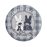 リサとガスパール刺繍缶バッジ GRIS