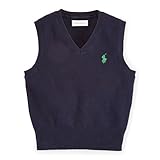 ポロラルフローレン ポニー付 Vネックセーターベスト ネイビー (男の子12～24か月用) 12M [並行輸入品]