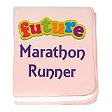 CafePress – 将来マラソンランナー – スーパーソフトベビー毛布、新生児おくるみ ピンク 07750942796832E