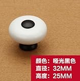 Dagly（TM）10個入りのダイヤ。27ミリメートル/ 32ミリメートルパンダのスタイルシングルホールのドアのノブ/家具のハンドル/セラミックノブ/家具PULL