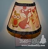フォレスト動物Woodland FriendsフォックスフクロウBunny Kids Boys Night Light for Kids寝室赤ちゃん保育園nl0017