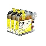 ブラザー(Brother)用 LC211Y インク イエロー 互換インクカートリッジ 3本 【残量表示/大容量タイプ/三年保証】 対応機種：DCP-J562N DCP-J963N DCP-J968N-W MFC-J880N MFC-J730DN MFC-J887N MFC-J830DN MFC-J837DN MFC-J997DNなど