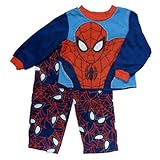 Marvel Comics Spiderman幼児幼児用男の子フリースSleepwear Set Plushパジャマ カラー: レッド