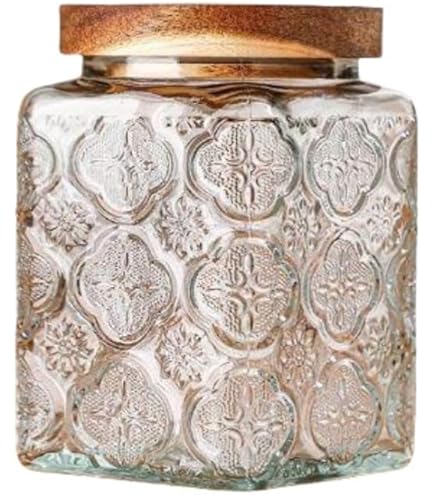 Amazon｜ANSQU(アンスク) ブルーガラスジャー 23.7液量オンス