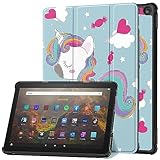 Gosento For Fire HD 10 2023 ケース New Fire HD 10 / 10 Plus 第13世代 スタンド機能付き 開閉式三つ折薄型スタンドケース PUレザー Fire HD10 2023 カバー (DJS)