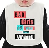 Bad Girls Get What They Want ネクタイを有する有機ビブ Medium