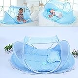 KidsTime Baby Travel Bed,Baby Bed Portable Folding Baby Crib Mosquito Net Portable Baby Cots Newborn