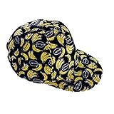 LeafIn ベビー 帽子 キッズ ハット キャップ 野球帽 ボールキャップ 日よけ 紫外線対策 UVcut帽子 親子おそろい (頭囲：54-56cm, バナナ柄)