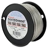 SuperSoftstrand Size 3 - 1,125-Feet Picture Wire Vinyl Coated Stranded Stainless Steel [並行輸入品]