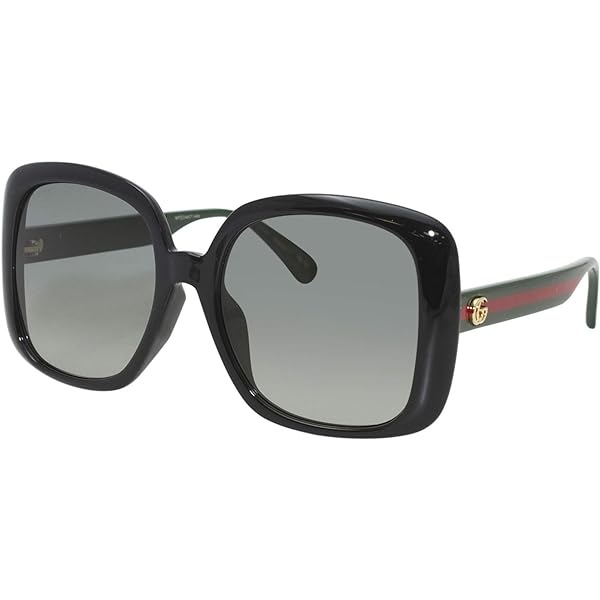 Amazon | [グッチ] GG0876S 女性 サングラス BLACK/GREY SHADED 60/20