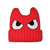 Ochine　ベビー＆キッズ 子供　ニット　毛糸帽子　大きな目スタイル　超可愛い　男女兼用　保温防寒　撮影用にも　出産祝い 贈り物　フリーサイズ　4色選択　2-5歳設定