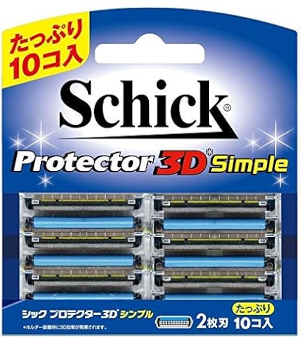 Schick　プロテクター3DSimple×6箱プロテクター3×4箱 Amazon.co.jp: Schick(シック) プロテクター3D シンプル 2枚刃 替刃(10