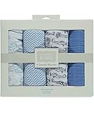 Hudson Baby Swaddle Blankets - blue, one size by Hudson Baby