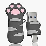 Bilious USB Type Cメモリスティック、32G 2 in 1 OTGデュアルUSB 3.0フラッシュメモリドライブ、猫爪デザインかわいい親指ドライブ、防水小型フラッシュメモリ