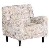 arne ミニソファー 1人掛け キッズソファ 布張り chateau 1P 花柄 ブラウン