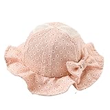 Cutelove 新生児用 赤ちゃん　日焼け 帽子 紫外線対策 女の子 蝶結び付き 花柄 プレゼント 可愛い