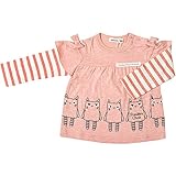 2017年 春物 UZUCHAT ウズチャット レイヤードプリント 長袖Ｔシャツ UZULAND ウズランド ピンク◇95cm