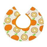 杜屋トヤ　ベビー用品　食事用スタイ　よだれかけ　ビブ　マジックテープ　かわいい　フード　果物　出産祝い　プレゼント　保育園　27 cm (E)