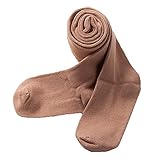 タイツ キッズ レギンス コットン 子供ドレス用 0-7歳 足付き 子供タイツ 秋 多色 highdas ブラウン S/1-3歳