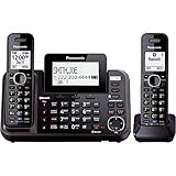 Panasonic KX-TG9542B Link2Cell Bluetooth Enabled 2-Line Phone with Answering Machine & 2 Cordless Ha