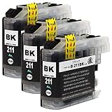 Mt.Smile インク LC211BK (ブラック BK ×3)(対応機種) DCP-J968N DCP-J963N DCP-J962N DCP-J767N DCP-J762N DCP-J567N DCP-J562N MFC-J887N MFC-J880N MFC-J990 互換インク brother用 ブラザー用 【365日保証】サービス