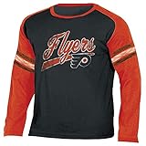 NHL Philadelphia Flyers NHL長袖Tシャツ, Large , True Black Heather