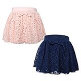 (ピンク/90cm)ベビー服 女の子 スカパン Dolly Ribbon ドーリーリボン ボトム 花柄レース ミニ裏毛 リボン ウエストゴム 女児 ベビー