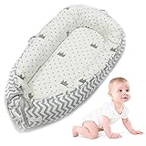 AOLVO Baby Bassinet forベッド、すべて1つの赤ちゃんLounger、新生児乳児幼児ポータブルco-sleeping Cribs & Cradles Loungerクッションスーパ