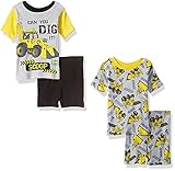Bob the Builder Toddler Boys' Scoop Cotton 4-Piece Pajama Set Gray 2T [並行輸入品]