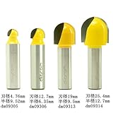 dms09302 丸溝・ルータービット スペシャル4組セット1/2Microtungsten carbide