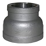 LASCO 32-2854 Stainless Steel Bell Reducer with 2-Inch Female Pipe Thread and 1 1/4-Inch Female Pipe