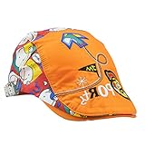 YueLian 春夏 ベレー帽 サンバイザーハット キャップ キッズ 女の子 男の子 つば広　日焼け止め( オレンジ)