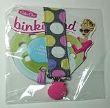 Binkiband　(ビンキーバンド) おしゃぶりバンド　Orchid Diddly Dot（オーチドディドリドット柄） アメリカで大人気　セレブ御用達