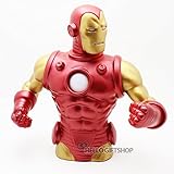Marvelクラシックiron-man The新しいBust Die Cut Piggy Bank ( Coin Bank )