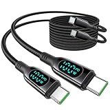 MINSLIS DC01 USB Type C ケーブル 100W/5A PD対応【2m 2本セット】Type-C to Type-C 急速充電 出力スクリーン表示 ナイロン編み タイプc 充電ケーブル iPhone 16/15/15 Pro/15 Plus/15 Pro Max, MacBook Air/Pro 13'', iPad Mini 6/Pro, Switch等USB-C機種対応