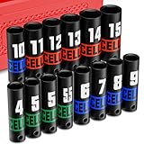 Arwealxs 14 本 ディープソケット 6.35mm 1/4 インパクトソケットセット 4 mm-15 mm 六角ソケットセット 自転車整備 から日曜大工