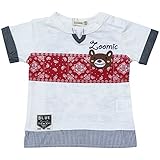 2018年 夏物 ZOOMIC ズーミック 天竺　バンダナ プリント 半袖Tシャツ ホワイト◇95cm