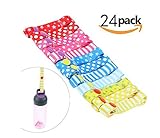 乳母車ボトル藁カップおもちゃ保有者紛失防止テープ（12PCS 24PCS） (24PCS)