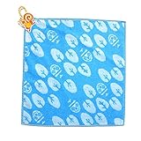 (ソルビィ)Solby リスとアヒルのワッペン ループ付きタオル/ミニタオル/ハンドタオル/ハンカチ ふわりん/リス(ブルー)